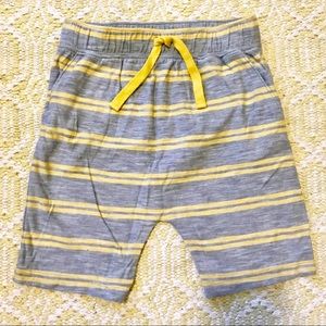 Old Navy Cotton Yellow & Gray Striped Shorts